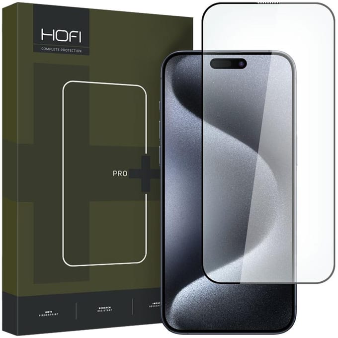 GEHARD - GLAS - HOFI GLAS PRO+ IPHONE - 15 - PRO - ZWART