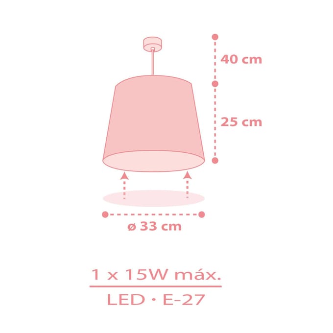 Dalber STAR LIGHT kinderkamer hanglamp, roze