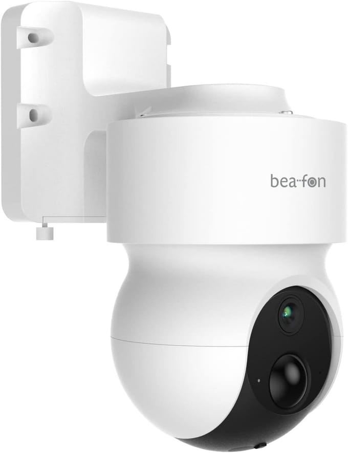 Draadloze Buiten Beveiligingscamera IP65 Wifi PTZ Oplaadbaar