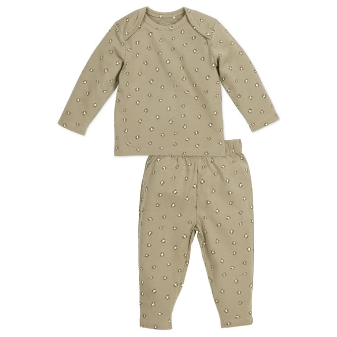 Meyco Baby Mini Panther baby pyjama - sand - 50/56