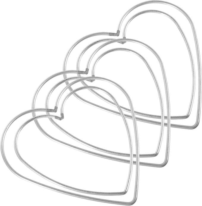 Metalen Ringen - Dromenvanger Ringen - Hobby Knutselen - Stevige Metalen Constructie - 6 Stuks - Zilver