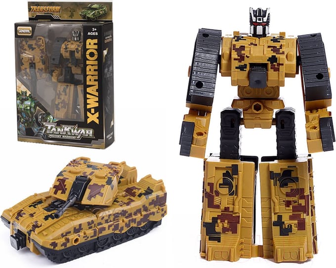 X-Warrior - Tank War military - Transformerende Tank en robot 2 in1