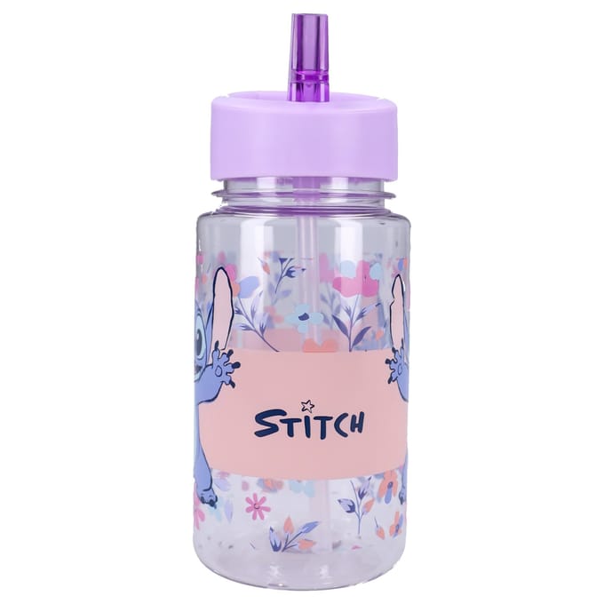 Lilo & Stitch Drink Up Drinkfles - 450ml - 12 x 7 x 7 cm - Schoolbeker - Stitch