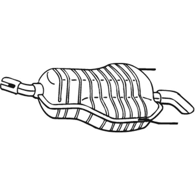 Geluiddemper achter BOSAL 185-647