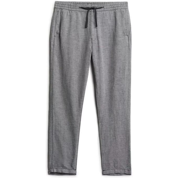 Superdry - Linnen broek met trekkoord - Heren - Broeken