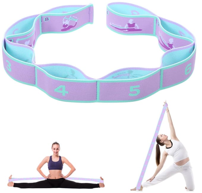 Dailygoods- Yoga Stretchband 8 Lussen - Elastische Gymnastiekband