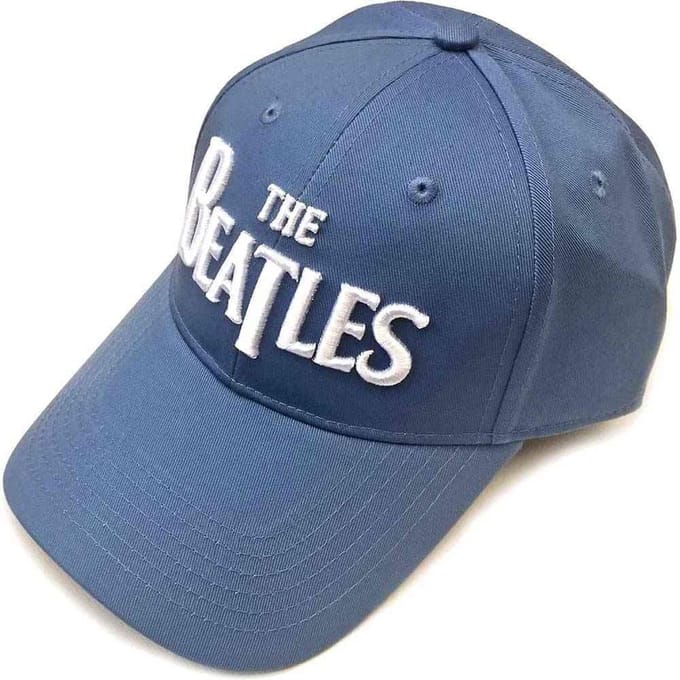 The Beatles - White Drop T Logo Baseball pet - Blauw