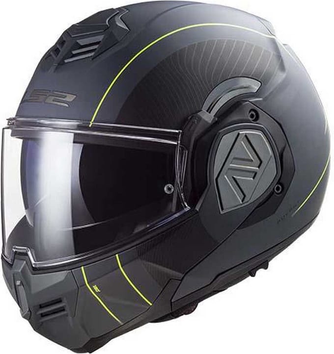 LS2 FF906 Advant Cooper Mat Titanium Zwart Systeemhelm - Maat S - Helm