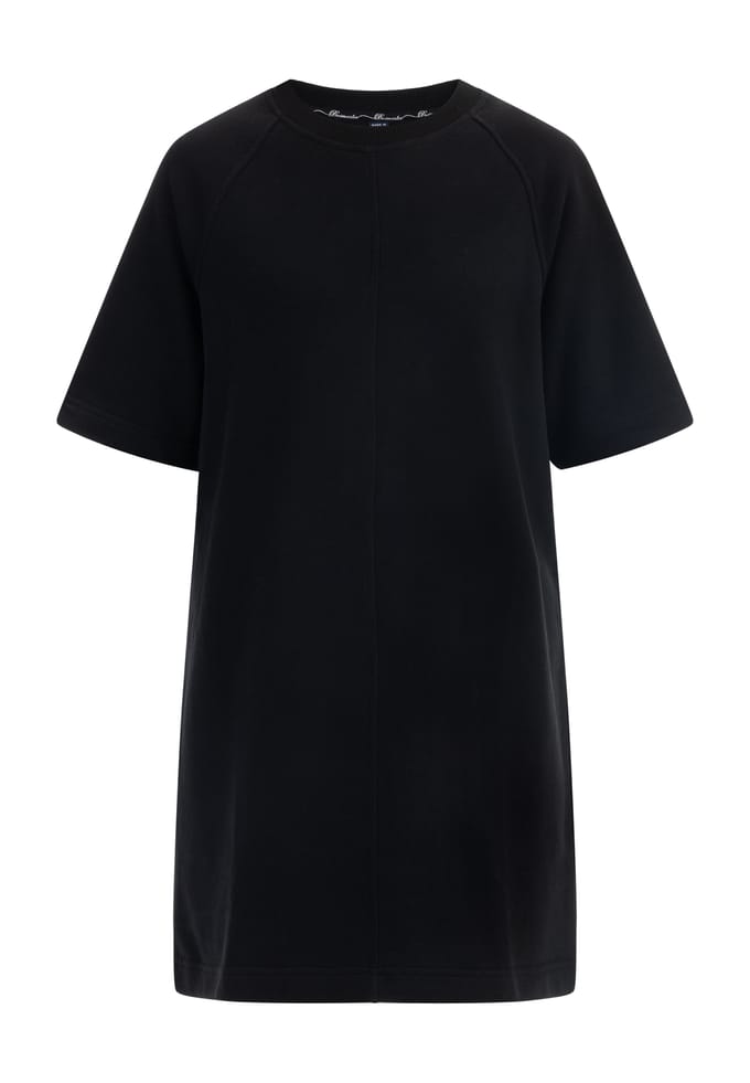 Dreimaster sweatshirt jurk Dames zwart