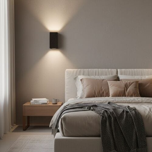 KS Verlichting Pure Up en Down Wandlamp Zwart
