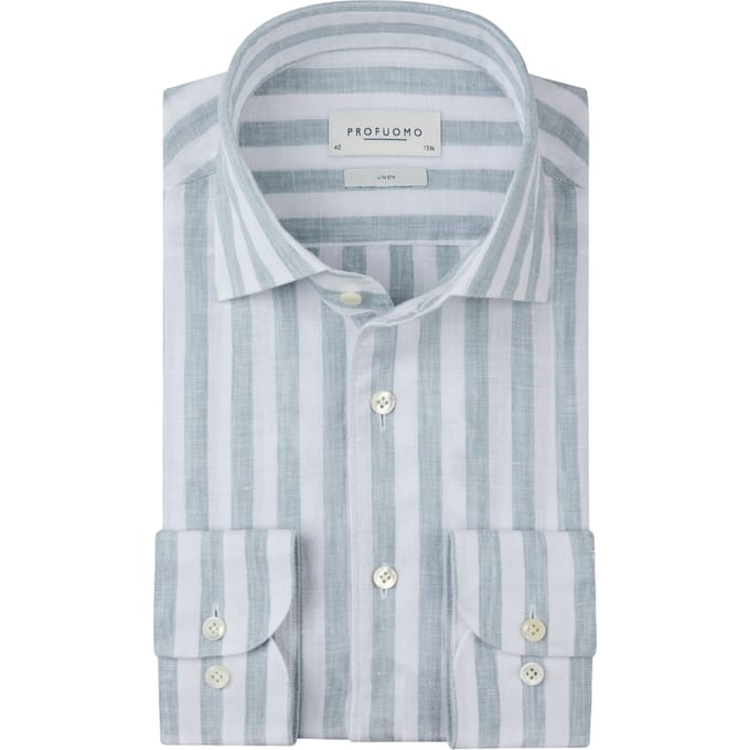 Profuomo Ppxh10019 Lange Mouw Overhemden Blauw Ppxh10019