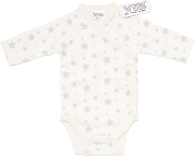 VIB-Romper overall print sterretjes- Wit
