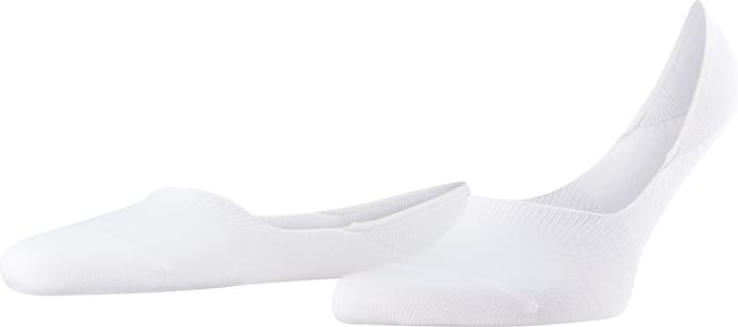 FALKE Step Medium Cut onzichtbar eenkleurig katoen footies heren wit - maat 43-44