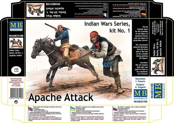 Master Box Modelbouwpakket Militaire voertuigen - MB35188 Indian Wars Series Kit #1 Plastic - 1:35 - Modelbouw
