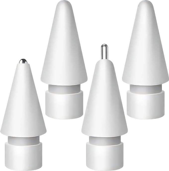 YONO Tips geschikt voor Apple Pencil - 1e/2e Generatie - USB-C - Pro - Punten - Dop - 4-Pack