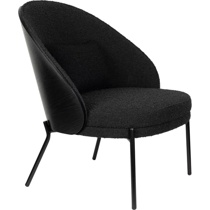 Dutchbone Rodin Fauteuil Bouclé Black - Beige