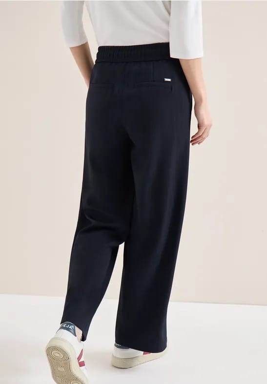 High Waist straight legs broek in Loose Fit