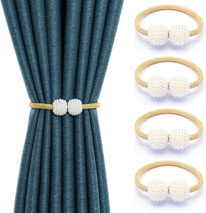 Magnetische Gordijnbanden - Elegante Raamdecoratie - 4 stuks