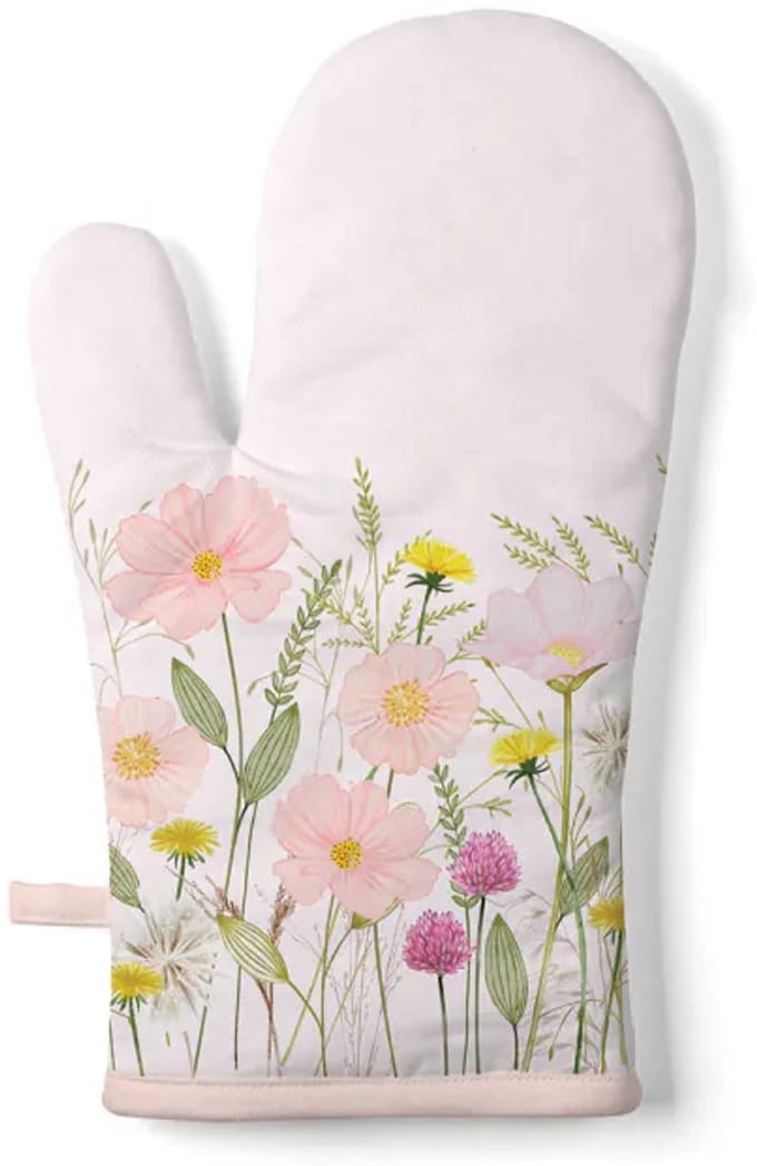 Ambiente Ovenwant Pastel Bloemen Roze