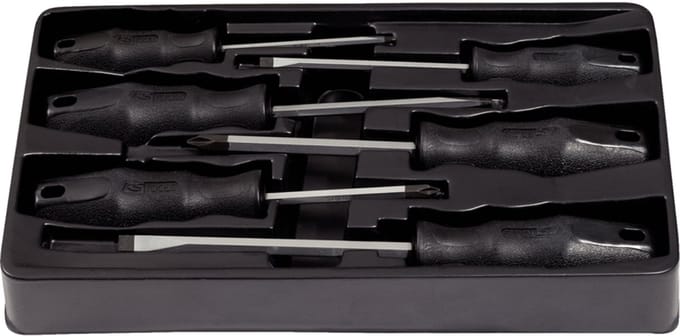 KS Tools ERGOTORQUE - Schroevendraaier Set - 6 Stuks PZ - PH - Ergonomisch