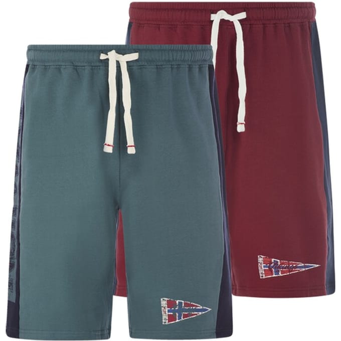 Jan Vanderstorm herren Joggingbroek, Set Van 2 - 56/58 - donkerrood - Plus Size