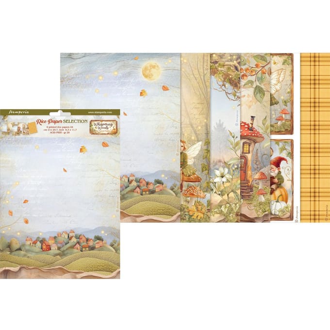 Stamperia - Whispering Woods A4 Rice Paper Selection (6pcs) (DFSA4XWW)