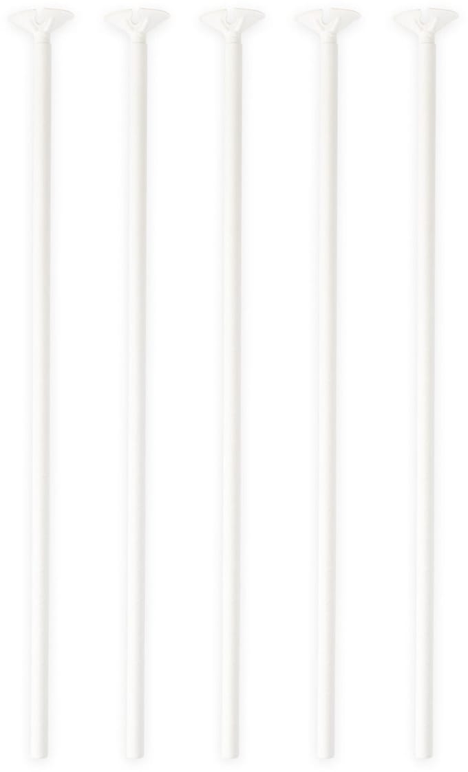 Wefiesta - Ballonstokjes wit (100 stuks)