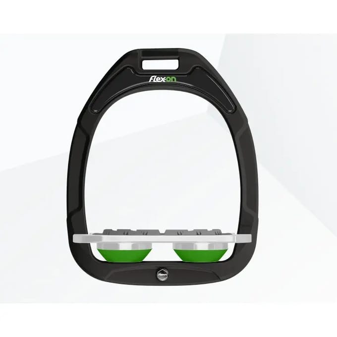 Platte Grip Zwarte/Grijze/Groene Steigeren Flex-On Green Composite
