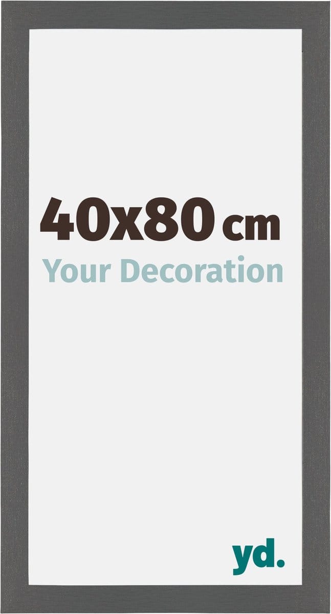 Your Decoration - Fotolijst 40x80 cm - MDF - Antraciet - Mura