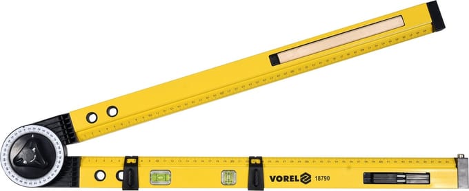 VOREL Zwaaihaak/ hoekmeter - 500 mm - 270 °