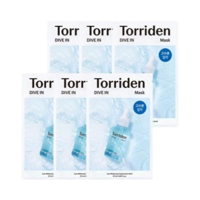 Torriden Dive In Laagmoleculair Hyaluronzuur Maskervel 5+1st white