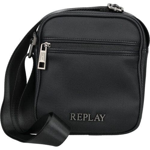 REPLAY schoudertas Reporter Bag Black zwart