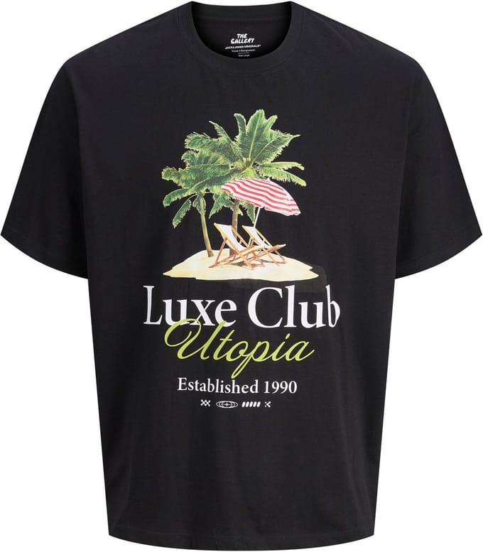 Jack & Jones Plus T-shirts Plus Size Achterkant bedrukt T-shirts