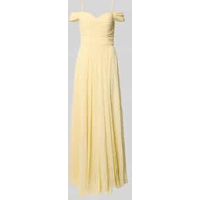 Maxi-jurk in off-shoulder-look met loopsplit