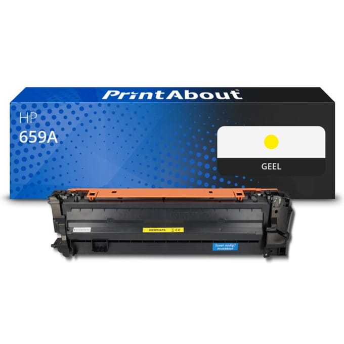 PrintAbout huismerk Toner 659A (W2012A) Geel Geschikt voor HP