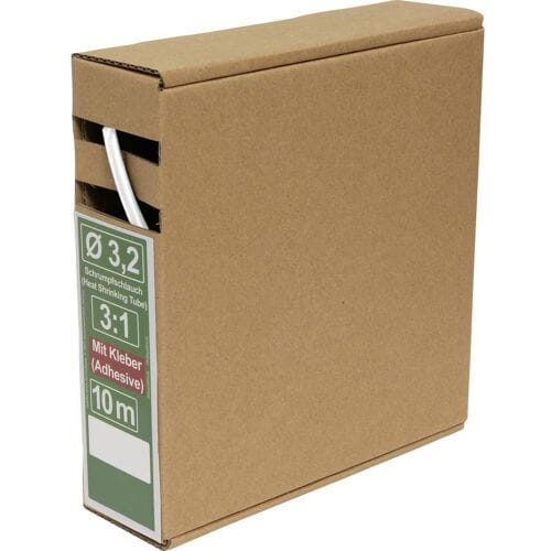 Quadrios 25CA486 Krimpkous met lijm Wit 3.2 mm 1.1 mm Krimpverhouding:3:1 10 m