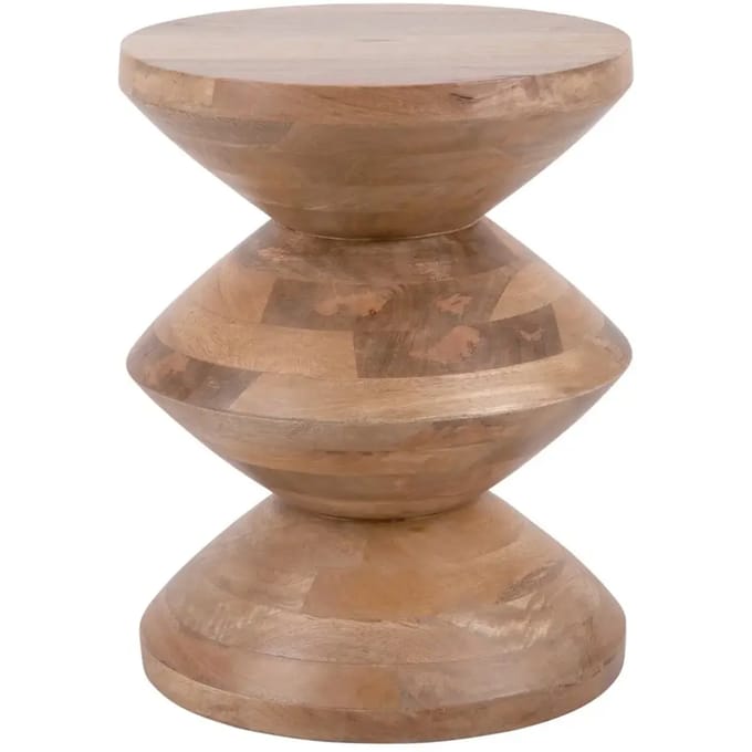 Leitmotiv Bijzettafel Totem - Naturel - 35x35x46cm - Modern