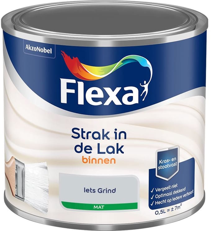 Flexa - Strak Op De Muur Binnen Mat - 100% Lavendel - Mengverf - 2,5 L