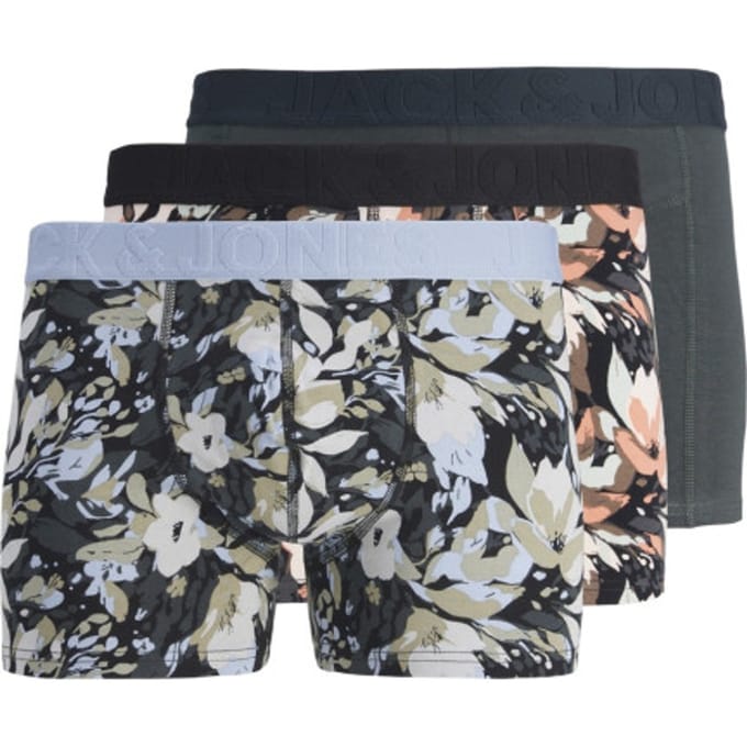 Jack & Jones heren boxershorts 3-Pack - Forest Flower