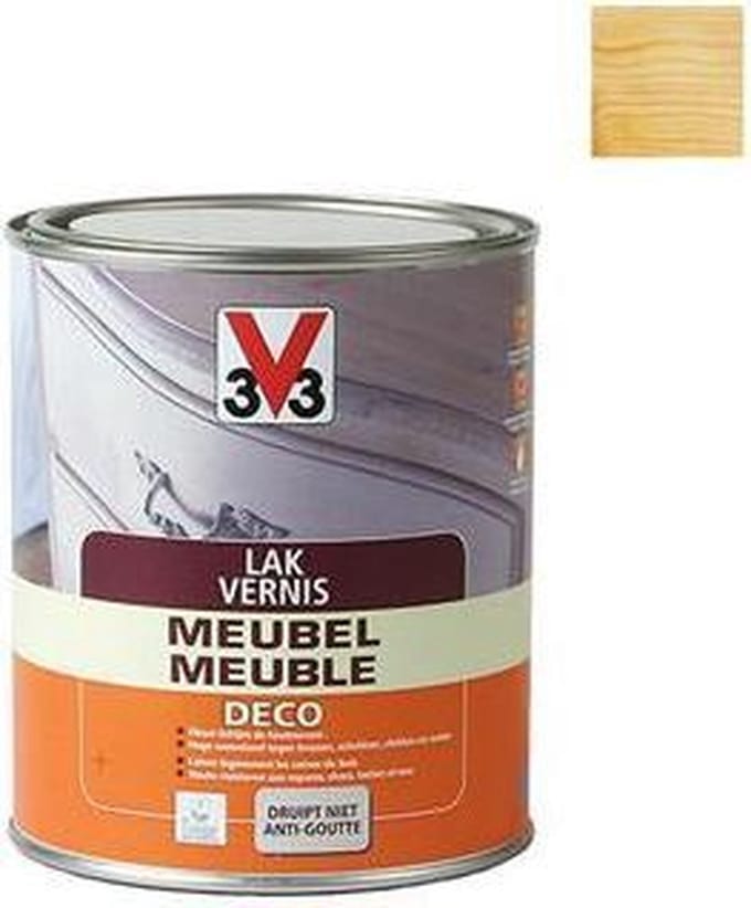 V33 Lak Meubel Deco Lichte Eik Mat 250ml