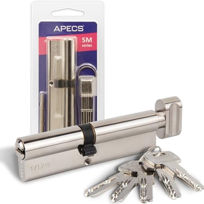 Knopcilinder 30/50C mm voor Deurslot met 5 Sleutels