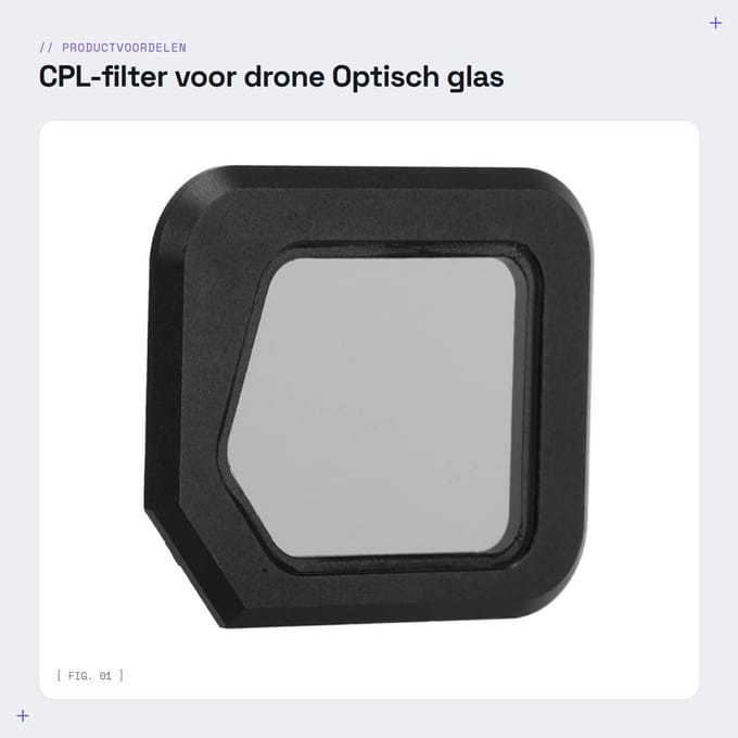 Dailygoods- CPL-filter HD-scherpte - Waterdicht - Oliebestendig - Vuistbestendig - Draagbaar - Optisch glas - Dronefilter