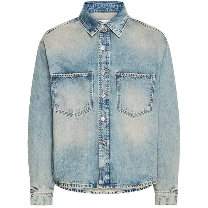 Shirt Solid Rip Dirt Wash