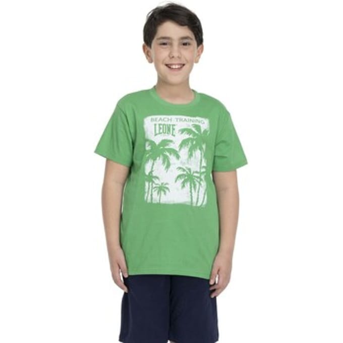 T-shirt Korte Mouw Leone 1947 Boy Short Sleeves Beach