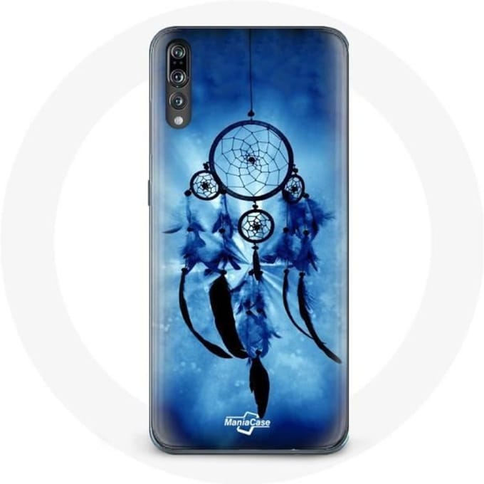 Coque - Huawei - P20 - Attrape rêve - Souple - Bleu bleu