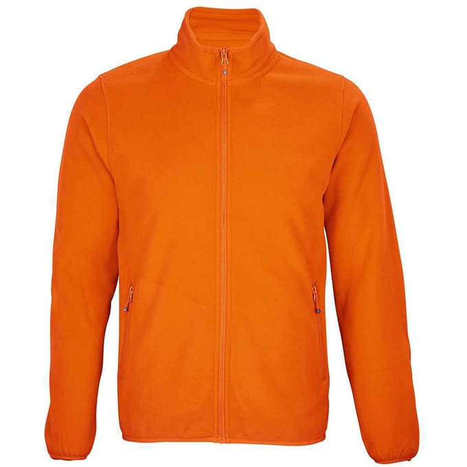 SOLS Heren Factor Gerecycleerd Fleece Jas (Oranje)