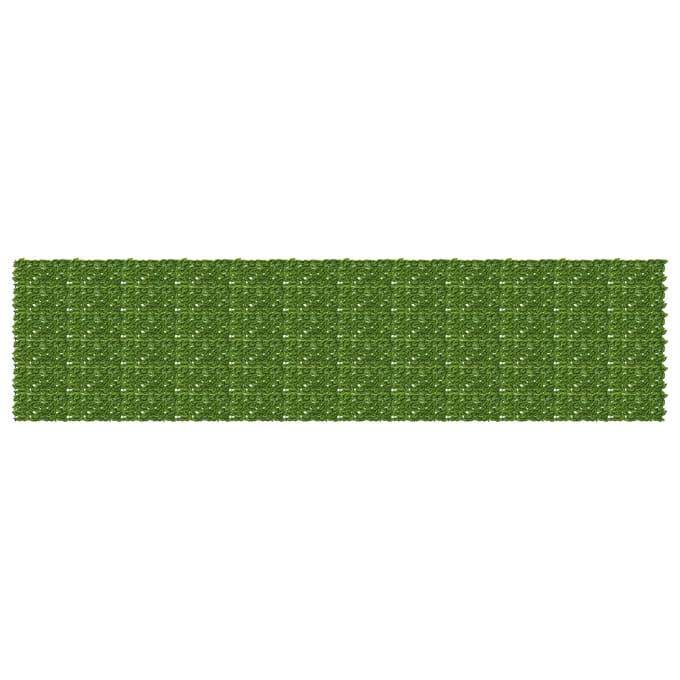 vidaXL - Balkonscherm - met - bladeren - Groen - en - Geel - 600 - x - 150 - cm