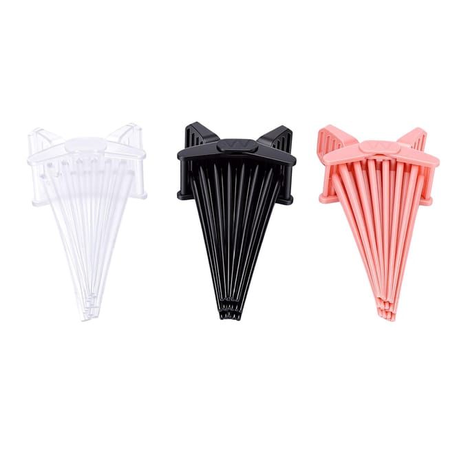 19 Pin Haar Volume Clip Zonder Hitte Hoge Elasticiteit Antislip Volume Knijper Wortel Lifter Haar Tool 3 stuks