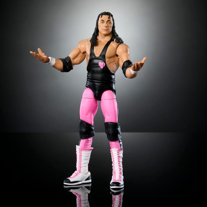 WWE Elite Premium Live Event WrestleMania Bret Hart Action Figure (6 )