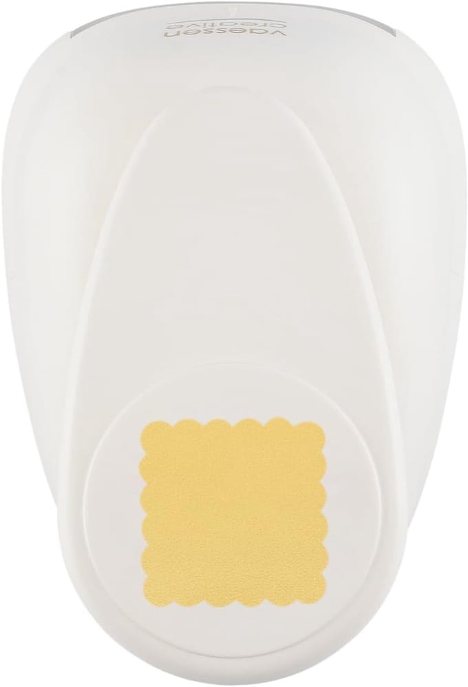Papier Punch - Knutselvorm Maker - Kaarten Maken - Geschulpte Vierkant Rand - 47 cm - Meerkleurig